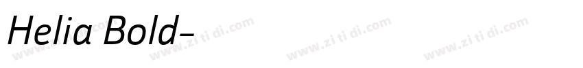 Helia Bold字体转换